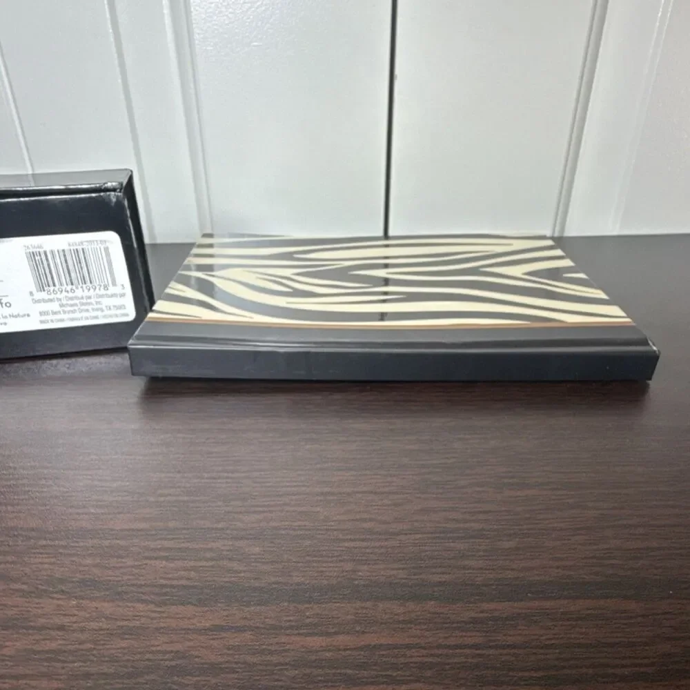 in the wild Zebra Print Blank Journal & Ballpoint Pen, Cardboard Cover